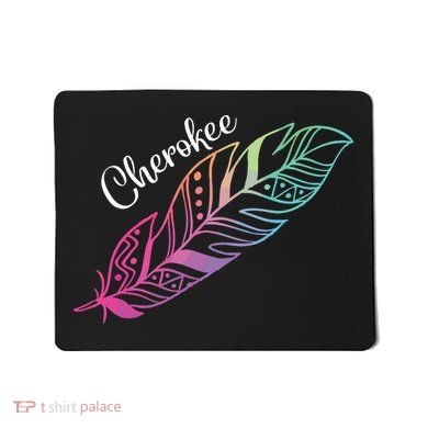 Indigenous Feather Tee Native American Cherokee Tribe Mousepad