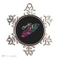 Indigenous Feather Tee Native American Cherokee Tribe Ornament thumb 0