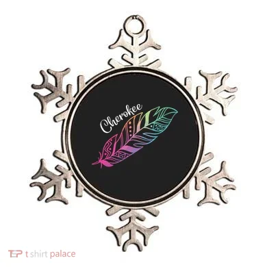 Indigenous Feather Tee Native American Cherokee Tribe Ornament