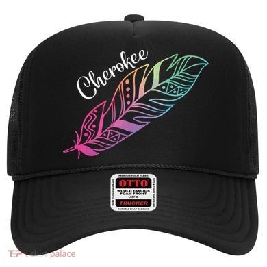 Indigenous Feather Tee Native American Cherokee Tribe Hat