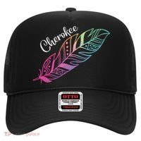 Indigenous Feather Tee Native American Cherokee Tribe Hat thumb 0