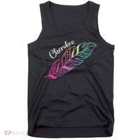 Indigenous Feather Tee Native American Cherokee Tribe Tank Top thumb 0