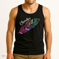 Indigenous Feather Tee Native American Cherokee Tribe Tank Top thumb 3