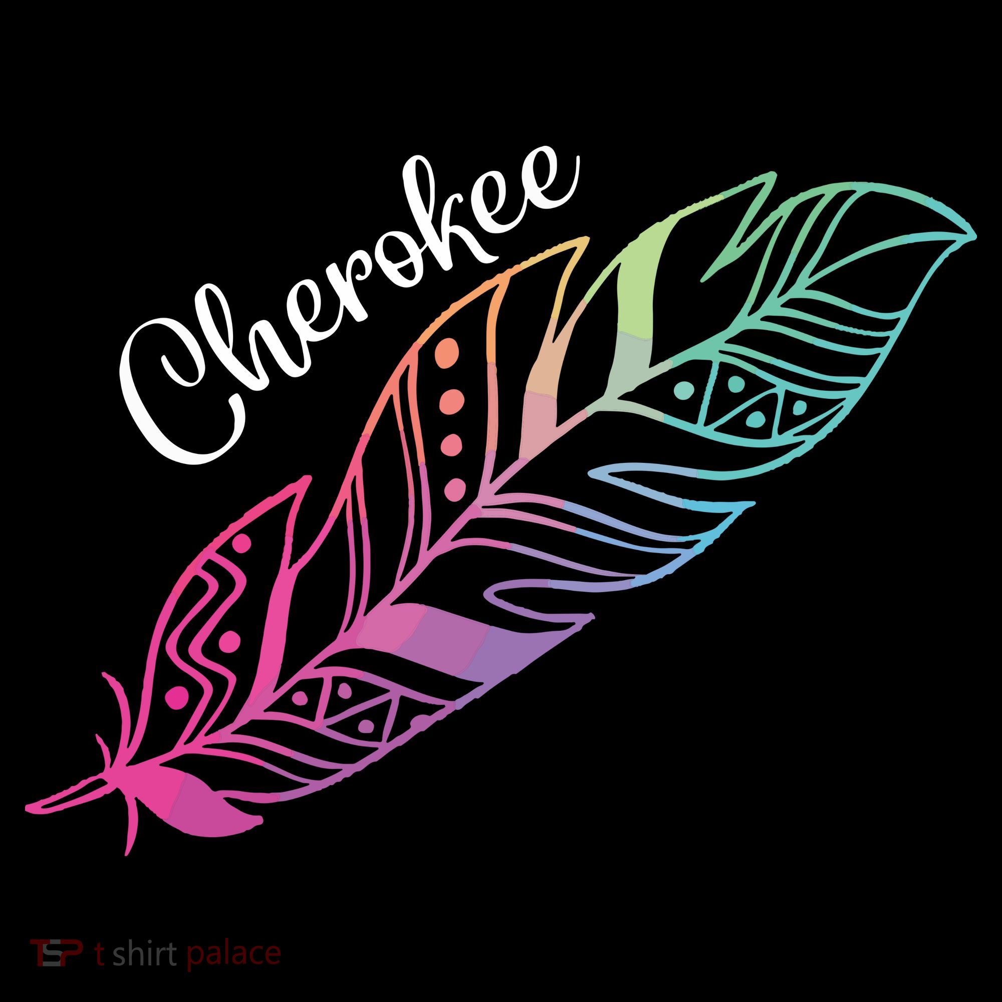 Indigenous Feather Tee Native American Cherokee Tribe Tank Top