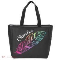 Indigenous Feather Tee Native American Cherokee Tribe Tote Bag thumb 0