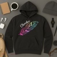 Indigenous Feather Tee Native American Cherokee Tribe Hoodie thumb 3