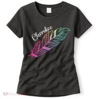 Indigenous Feather Tee Native American Cherokee Tribe Women's T-Shirt thumb 0