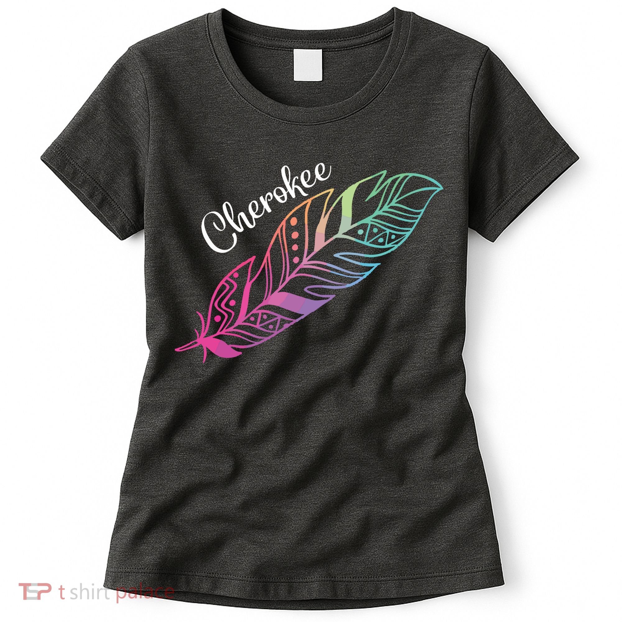 Indigenous Feather Tee Native American Cherokee Tribe Women's T-Shirt