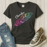 Indigenous Feather Tee Native American Cherokee Tribe Women's T-Shirt thumb 3