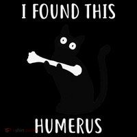 I Found This Humerus Funny Black Cat USA-Made Doggie Bandana thumb 2
