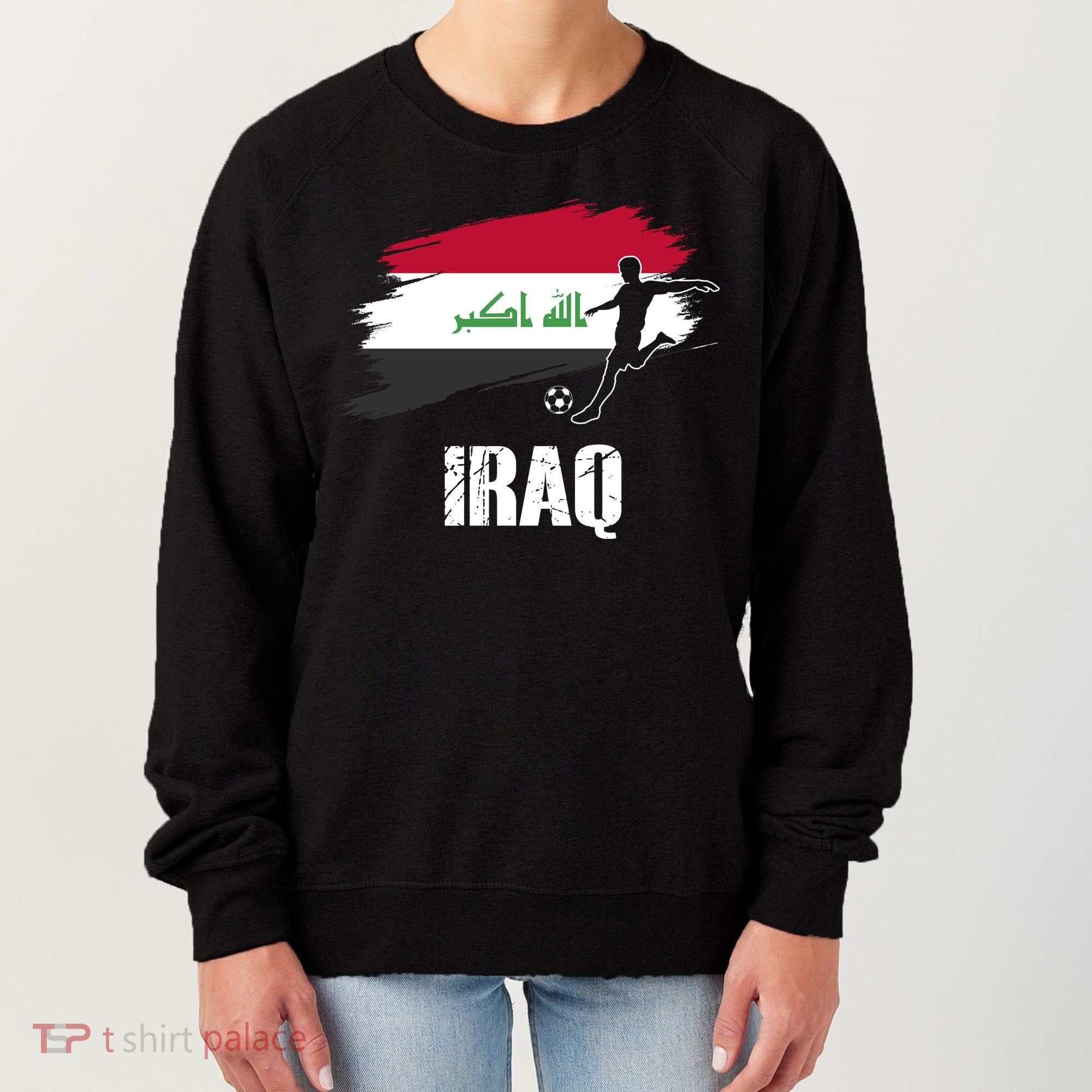 Iraq Football Team Player Flag Women's Sweatshirt