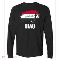Iraq Football Team Player Flag Comfort Colors Heavyweight Long Sleeve T-Shirt thumb 0