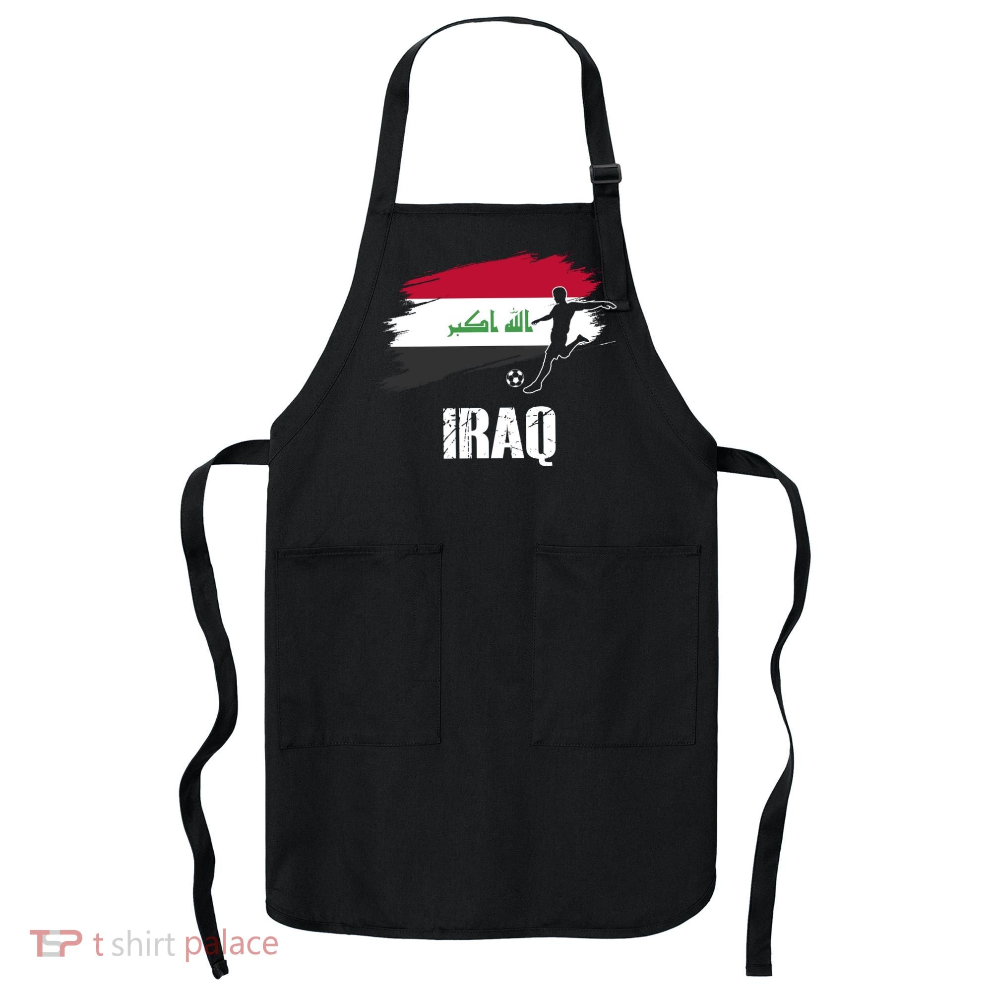 Iraq Football Team Player Flag Apron