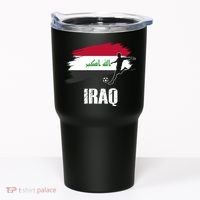 Iraq Football Team Player Flag Tumbler thumb 0