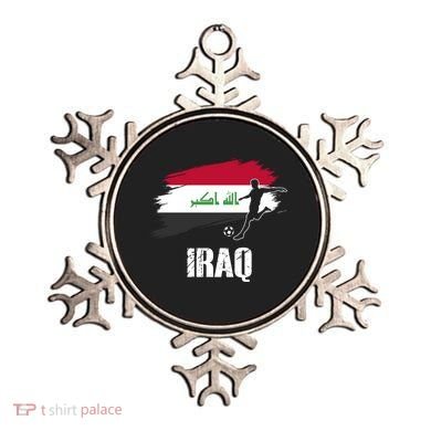 Iraq Football Team Player Flag Ornament