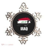 Iraq Football Team Player Flag Ornament thumb 0