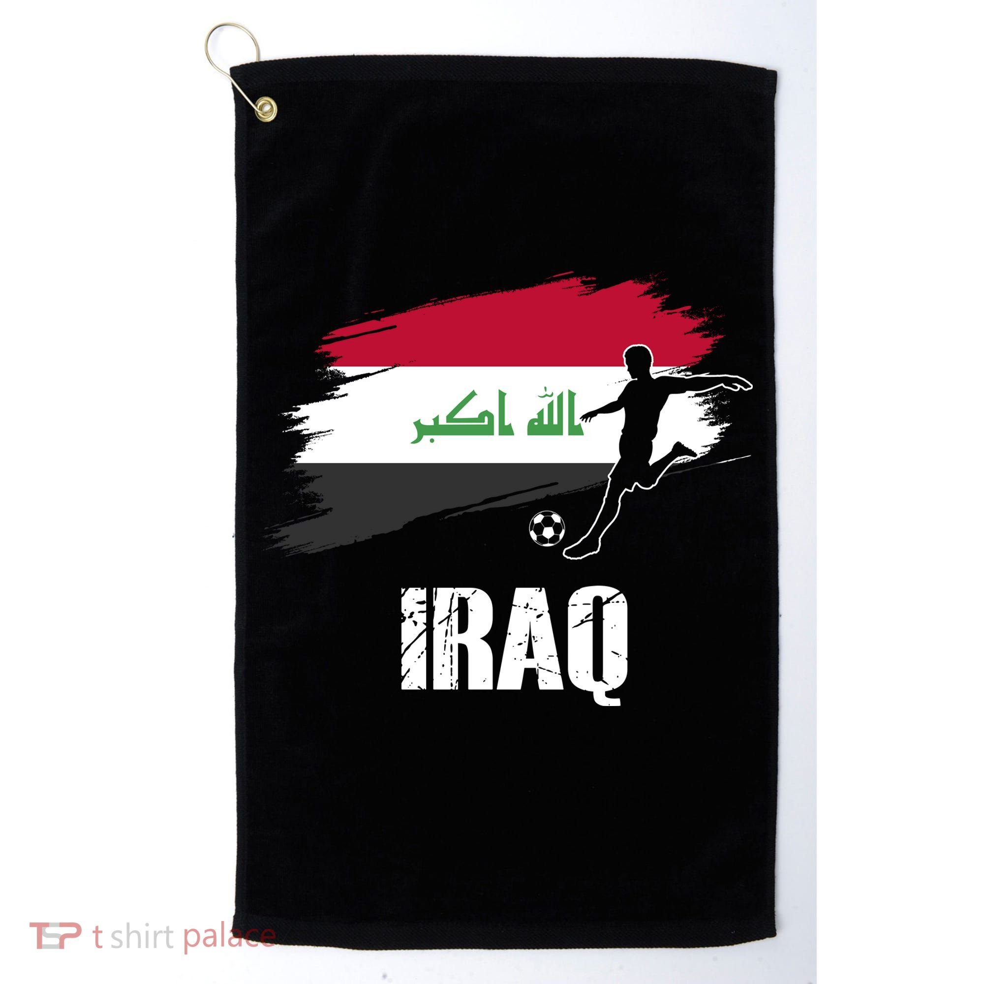Iraq Football Team Player Flag Golf Towel