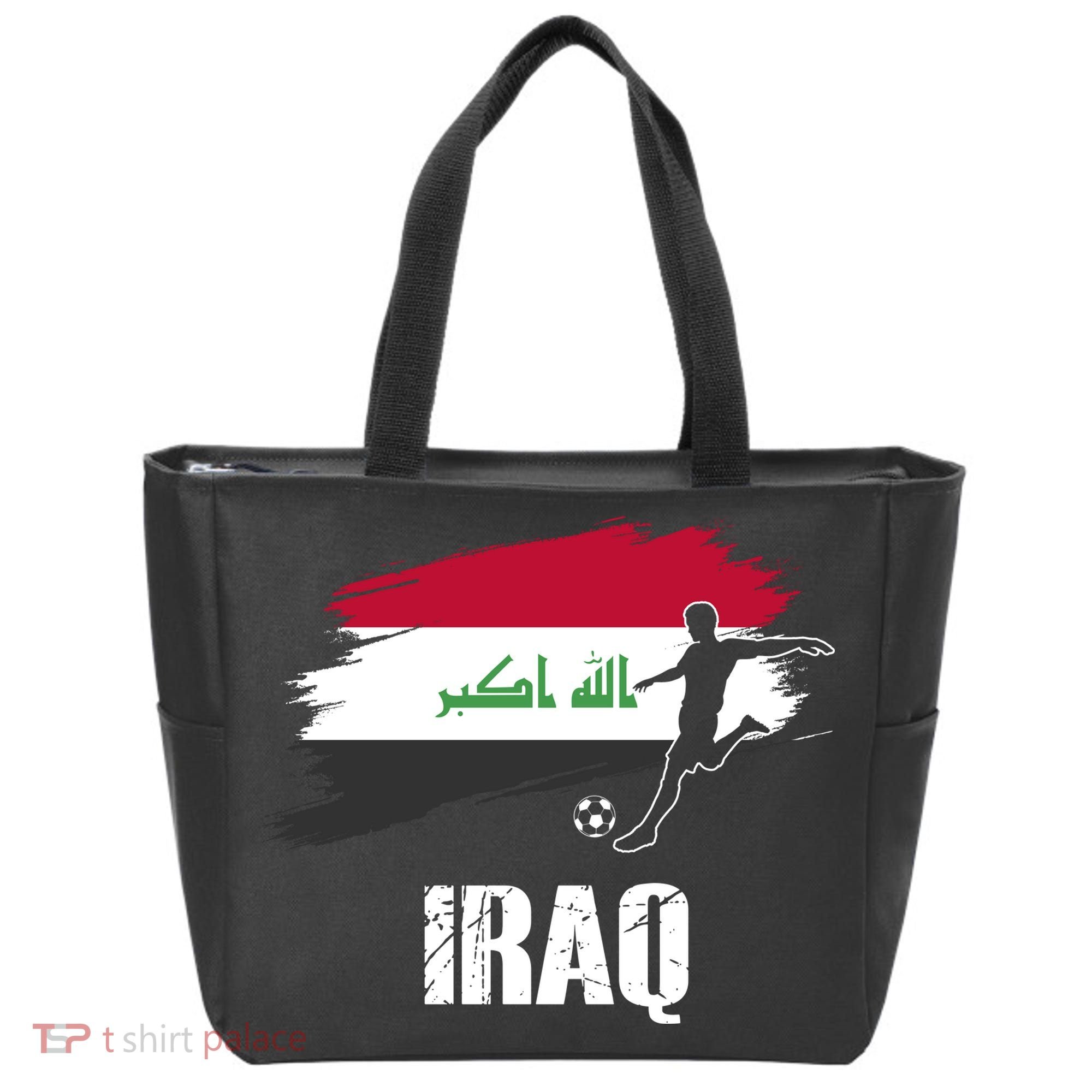 Iraq Football Team Player Flag Tote Bag