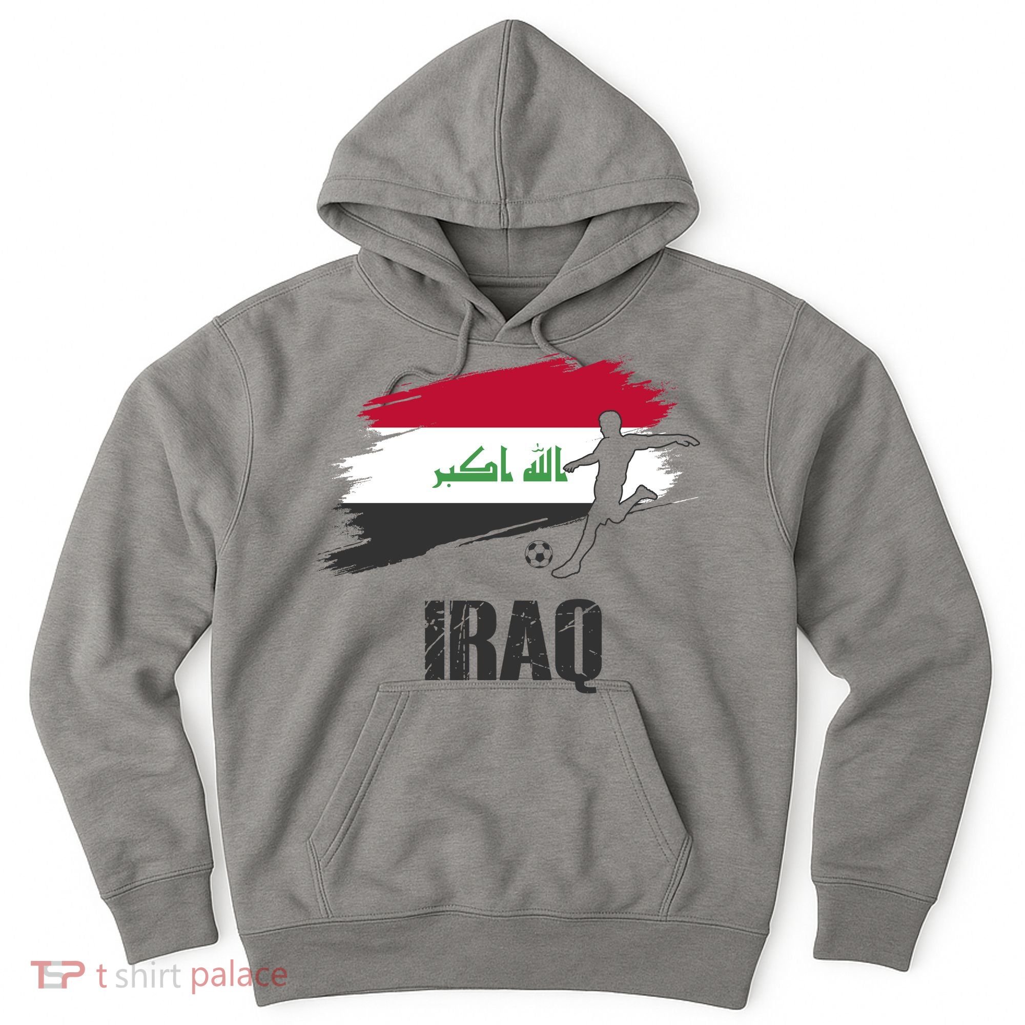Iraq Football Team Player Flag Hoodie
