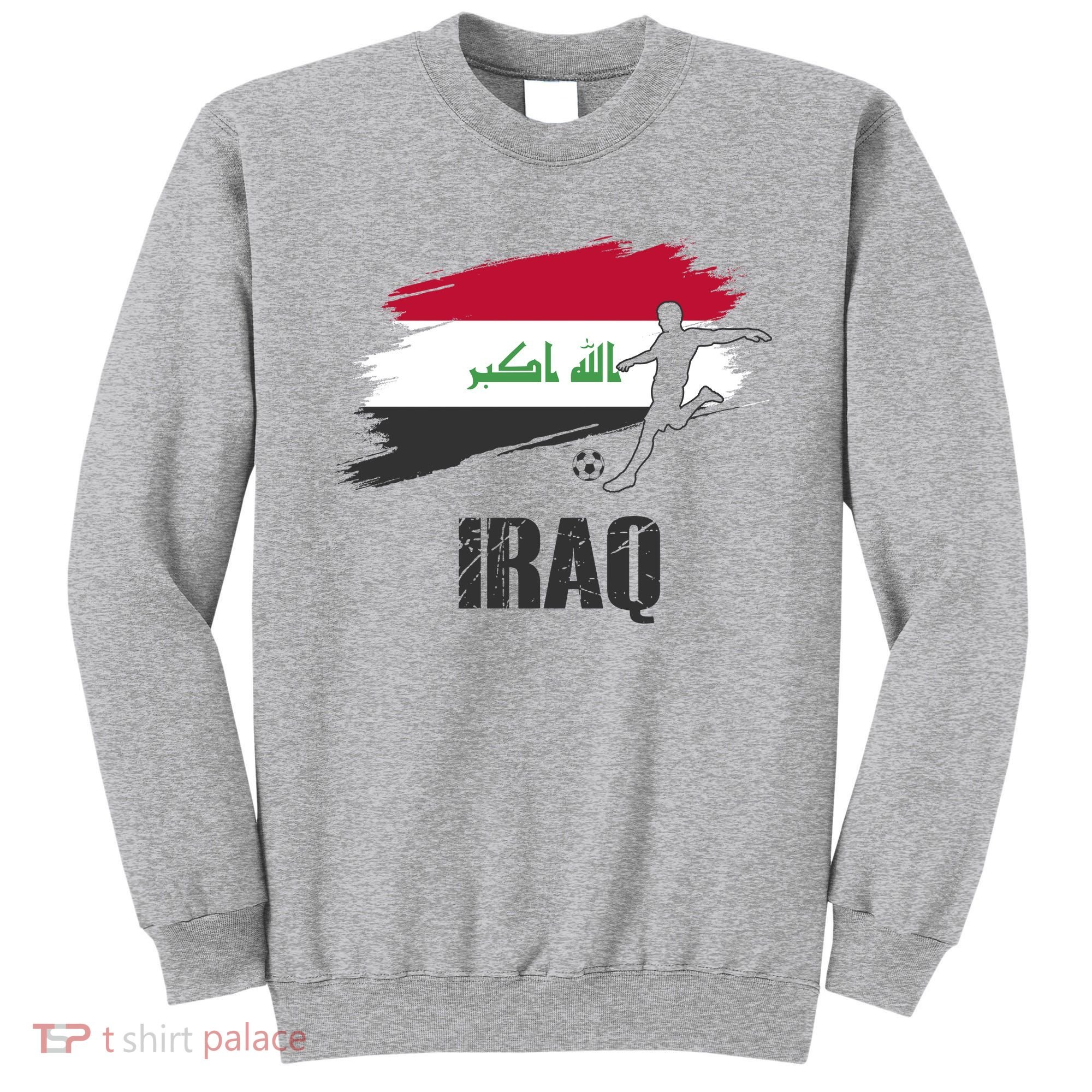 Iraq Football Team Player Flag Sweatshirt