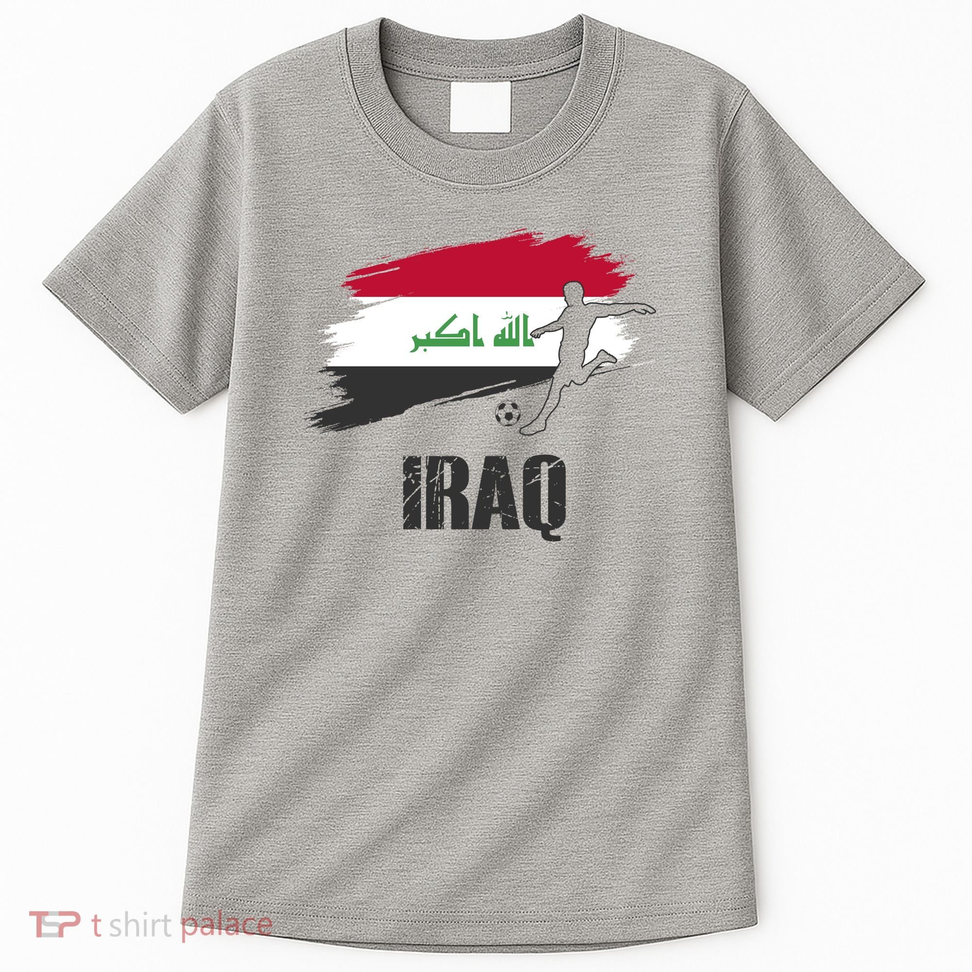 Iraq Football Team Player Flag Tall T-Shirt