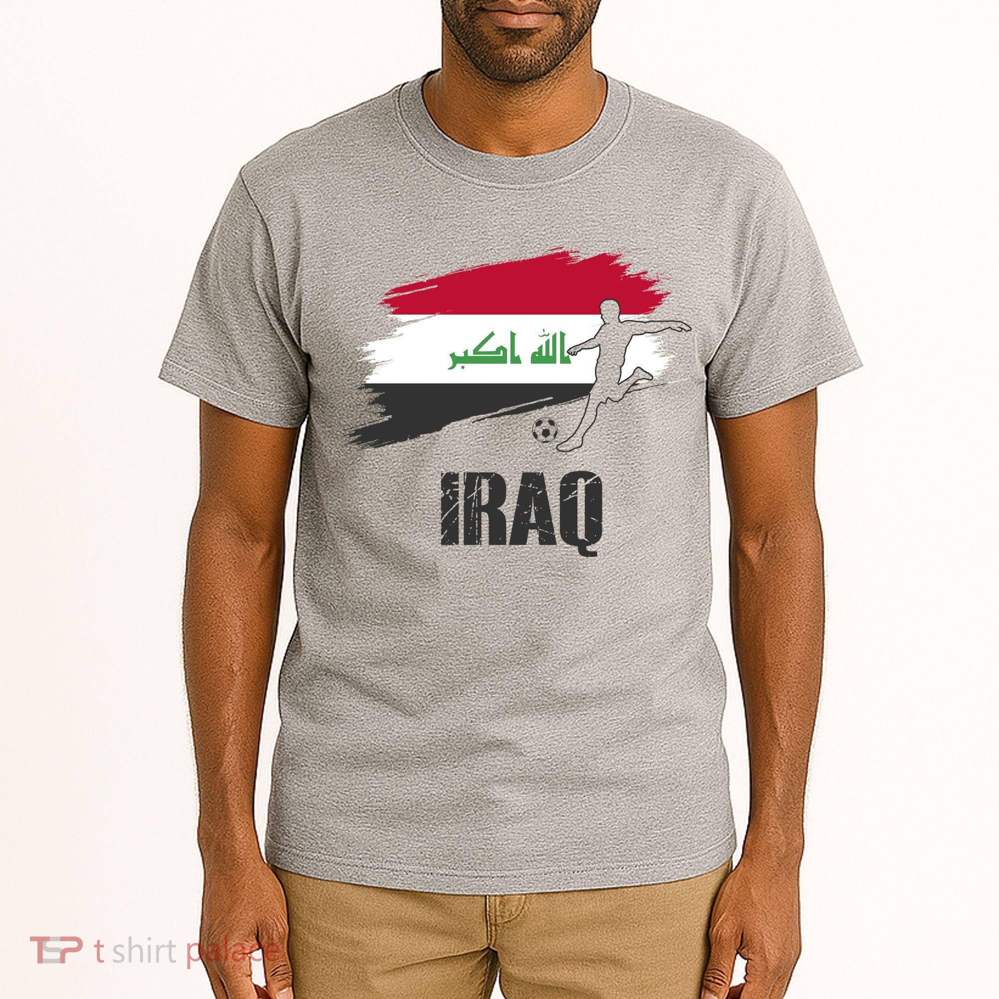 Iraq Football Team Player Flag Tall T-Shirt