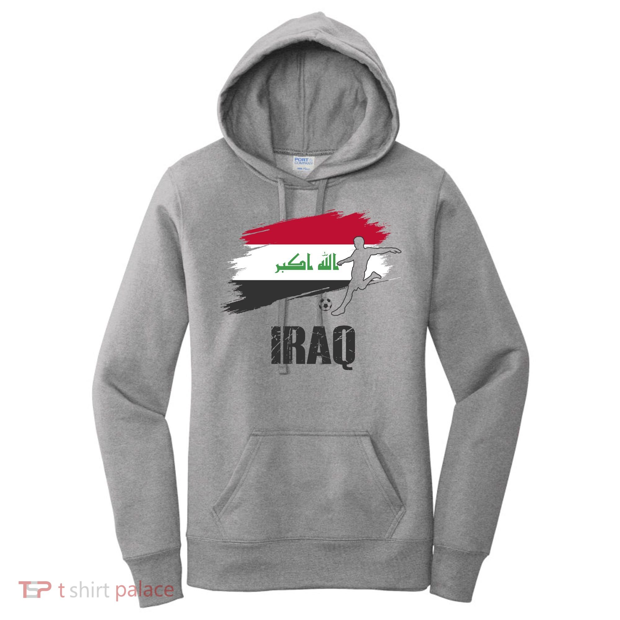 Iraq Football Team Player Flag Women's Hoodie