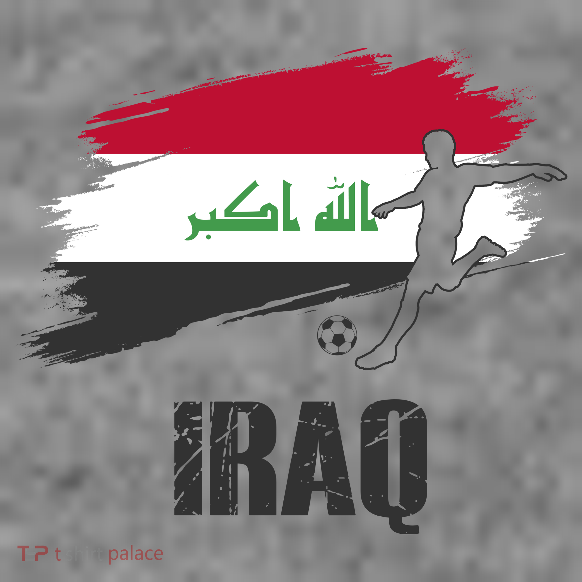 Iraq Football Team Player Flag Women's Hoodie