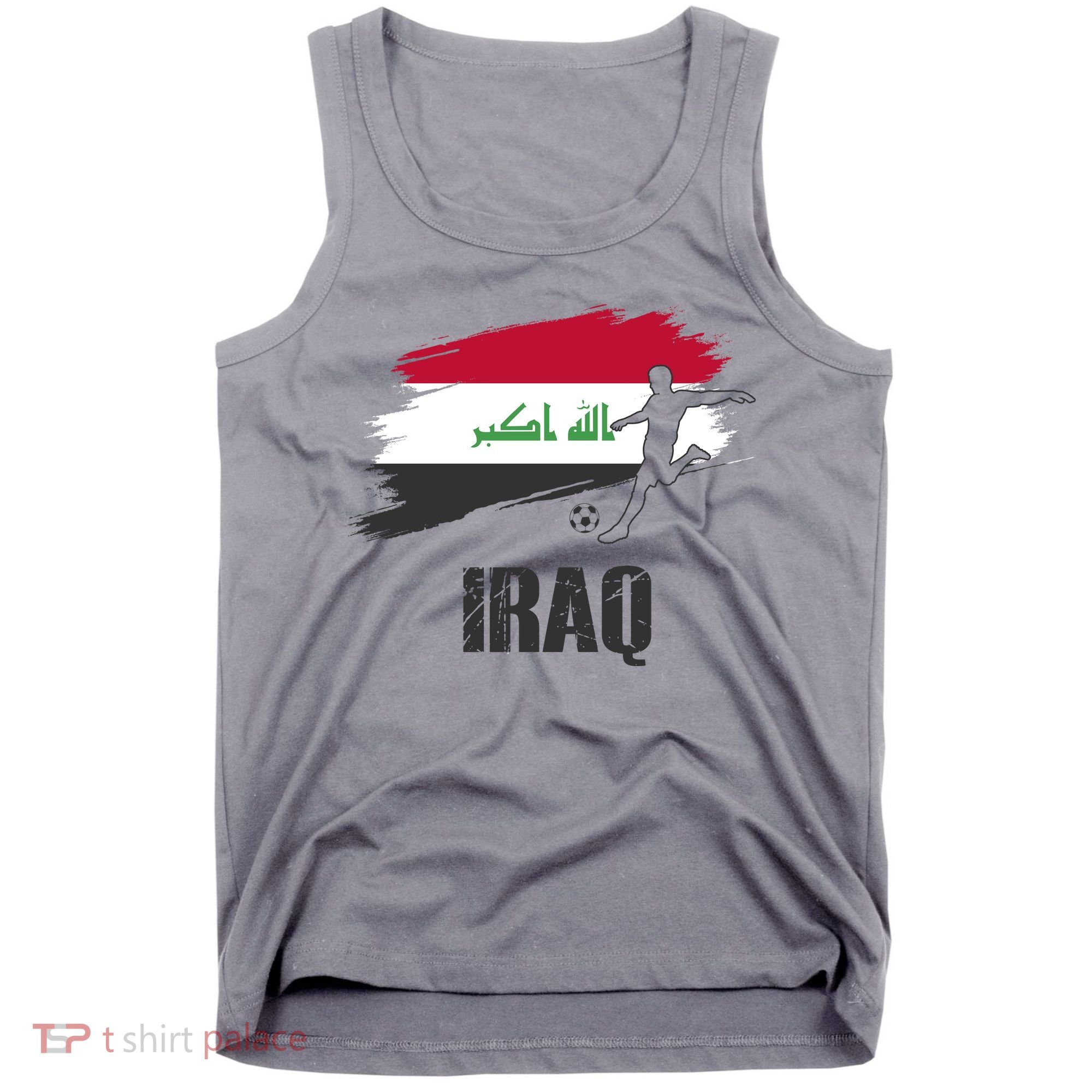 Iraq Football Team Player Flag Tank Top