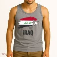Iraq Football Team Player Flag Tank Top thumb 3