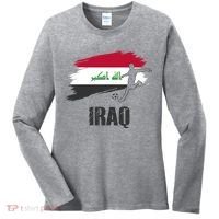 Iraq Football Team Player Flag Women's Long Sleeve Shirt thumb 0