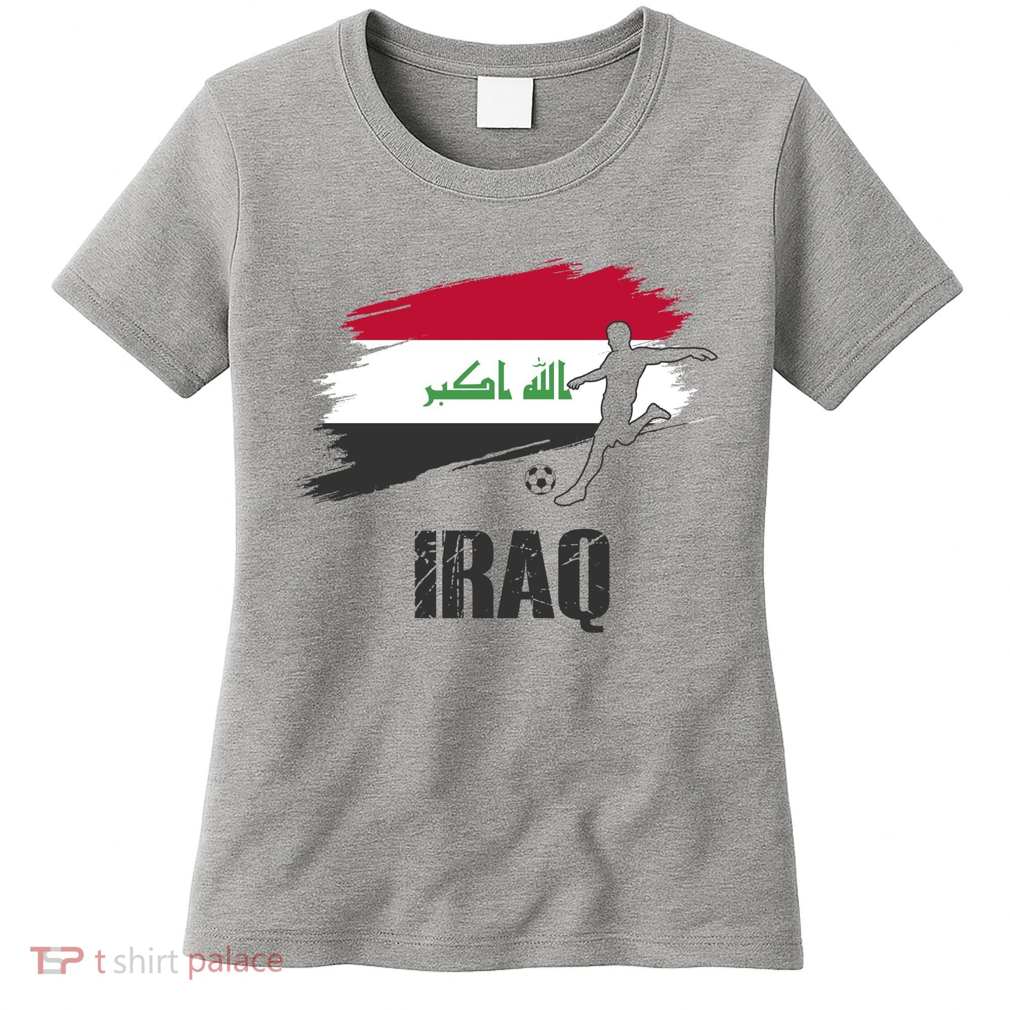 Iraq Football Team Player Flag Women's T-Shirt
