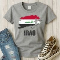 Iraq Football Team Player Flag Women's T-Shirt thumb 3
