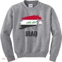 Iraq Football Team Player Flag Kids Sweatshirt thumb 0