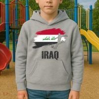 Iraq Football Team Player Flag Kids Hoodie thumb 2
