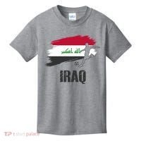 Iraq Football Team Player Flag Kids T-Shirt thumb 0