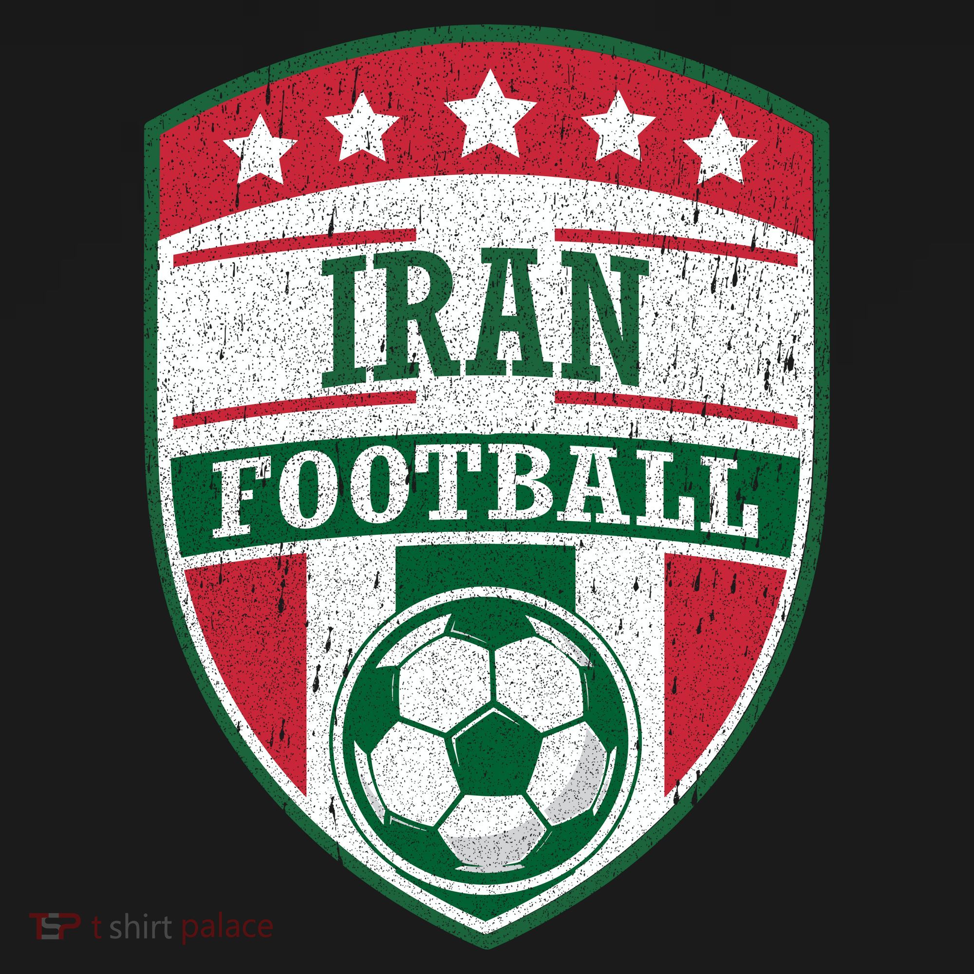 Iran Football Team Crest Soccer Badge Shield Toddler Hoodie