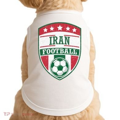 Iran Football Team Crest Soccer Badge Shield Doggie Tank