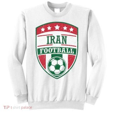 Iran Football Team Crest Soccer Badge Shield Sweatshirt