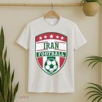 Iran Football Team Crest Soccer Badge Shield T-Shirt thumb 2