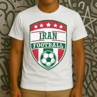 Iran Football Team Crest Soccer Badge Shield T-Shirt thumb 3