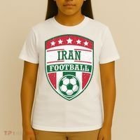 Iran Football Team Crest Soccer Badge Shield T-Shirt thumb 4