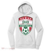 Iran Football Team Crest Soccer Badge Shield Women's Hoodie thumb 0