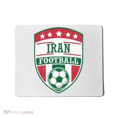 Iran Football Team Crest Soccer Badge Shield Mousepad