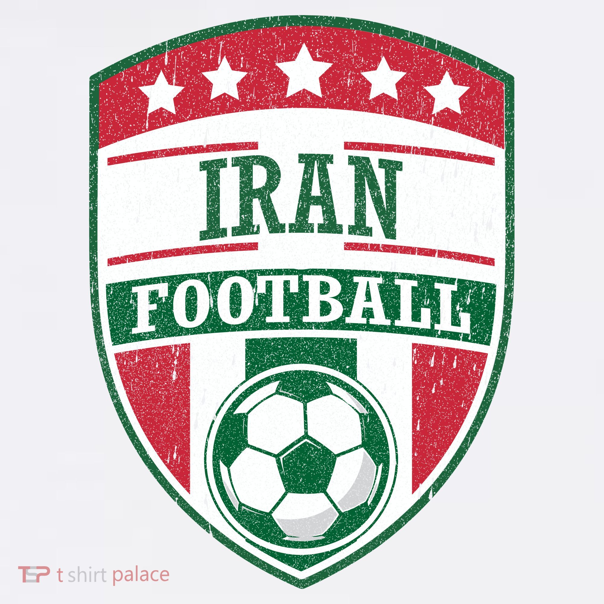Iran Football Team Crest Soccer Badge Shield Mousepad