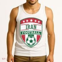 Iran Football Team Crest Soccer Badge Shield Tank Top thumb 3