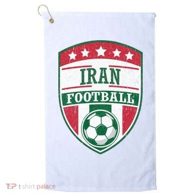 Iran Football Team Crest Soccer Badge Shield Golf Towel