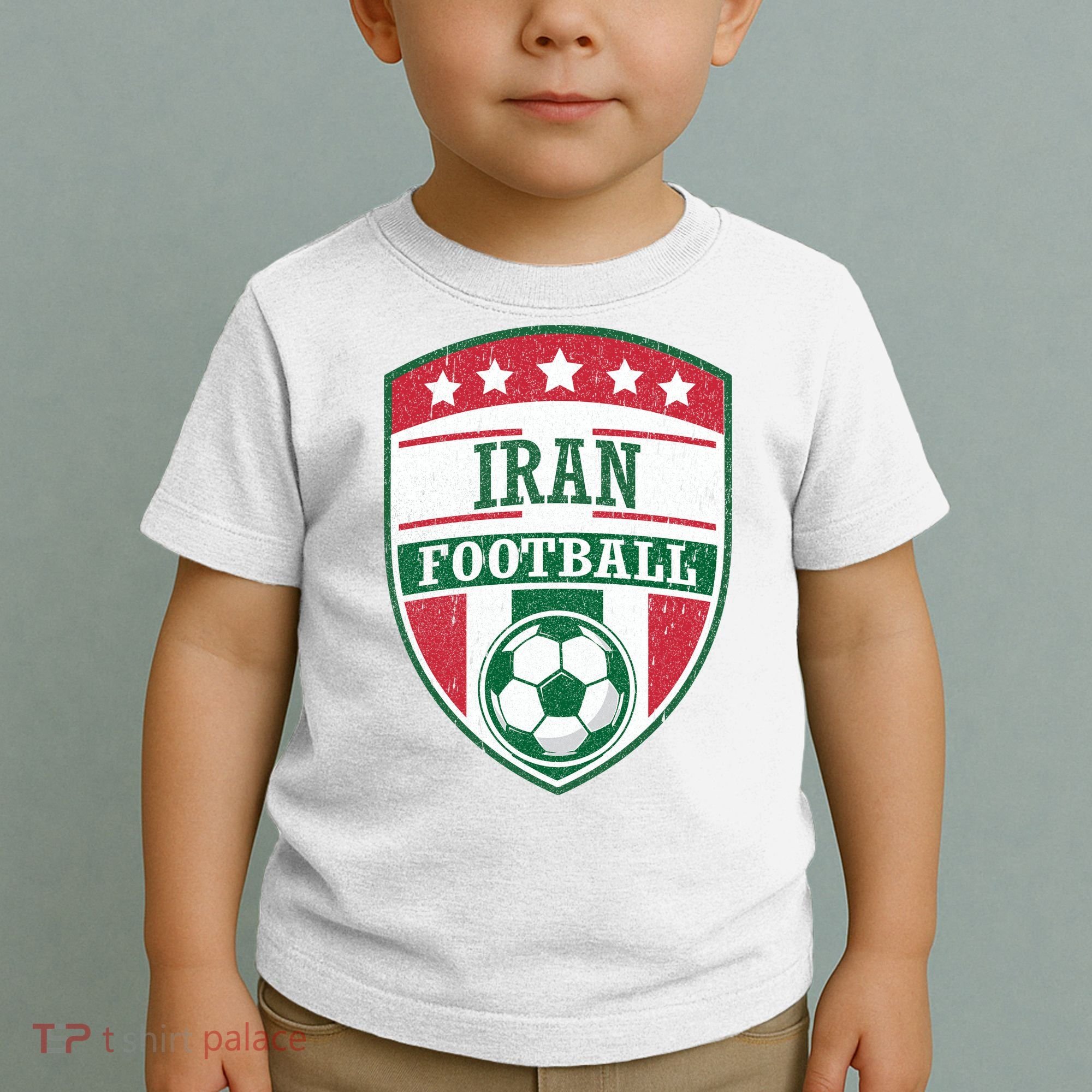 Iran Football Team Crest Soccer Badge Shield Toddler T-Shirt