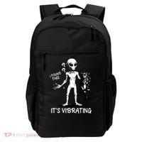 I Found This It's Vibrating Funny Alien Cat Backpack thumb 0