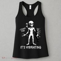I Found This It's Vibrating Funny Alien Cat Women's Tank Top thumb 3